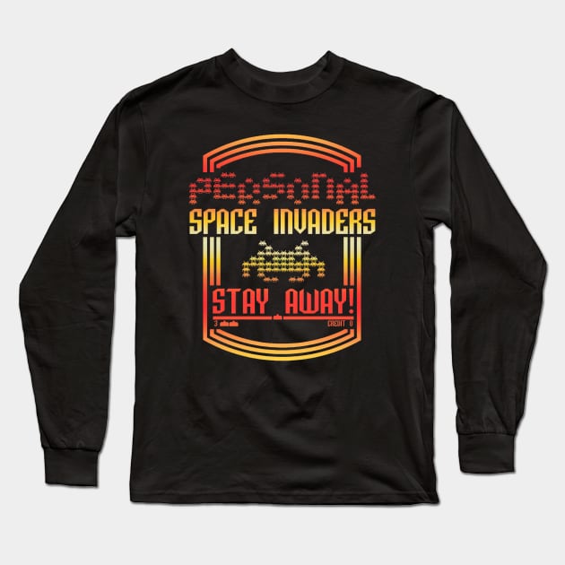 Personal Space Invaders Long Sleeve T-Shirt by Kaijester